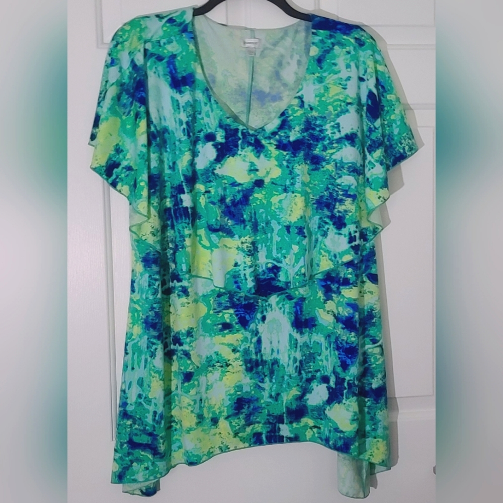 Avenue watercolor two tier tunic